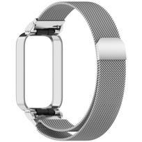 Metal Case+Milanese Strap for Xiaomi mi band 9 active accessories bracelet correa+Protective Bumper shell Cover for Redmi band 3 For Mi Band 9 active sidabras