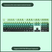 Gradient Color Blush Mechanical Keyboard Keycaps – PBT Dye-Sublimation, Engraved, Translucent, DIY