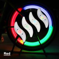 Colorful Bike Wheel Spoke Light MTB Bicycle Accessories Light LED Tire Flash Tail Lights Safety Warning Cycling Lamp Waterproof mėlyna