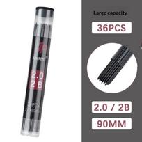 1Box Large Capacity Round Tube Packaging Mechanical Pencil Lead 2B 0.5 0.7 0.9 1.3 2.0Mm Lead Drawing Writing Stationery E