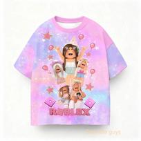 Summer Children Roblox Game Print Tee Boys Clothes Girls Anime 110