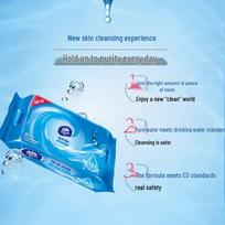 Vinda Gentle Unscented Pure Water Wet Wipes white