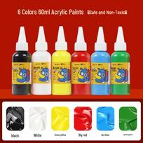 60ml Non-Toxic Colored Acrylic Paint for Kids' DIY and Crafts 60ml Graffiti Acrylic Paint