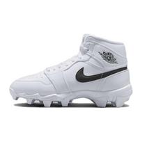 Air Jordan 1 Mid kids mid top training shoes white black durable anti-slip HF6883-100 38