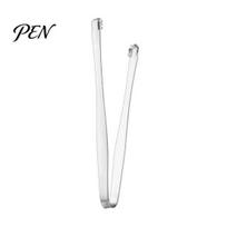Bar Ice Tongs Stainless Steel Clamp, with Anti-Slip Serrated, Multi Purpose Serving Silver Rose Gold Utensil, for Cubes Sugar Coffee Use Color Drink white