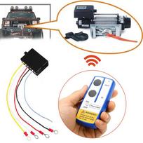 12V gervės belaidžio nuotolinio valdymo jungiklio telefono ragelio rinkinys, tinkamas įrankis ATV, SUV, UTV juoda