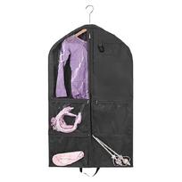Kids Dance Outfit Storage Organizer Waterproof Garment Bag with Easy Carry Handle Multipurpose Dancewear Cover Case