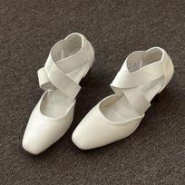 Fashion 2025 Brand Shoes for Women Elastic Band Women's High Heels Fashion Square Toe Dress Pumps Women New Plus Size Solid Heels Women 35 smėlis