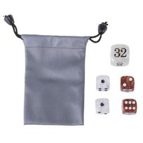 Elegantiškas kauliukų rinkinys su akriline nugarėle Backgammon žaidimui, su perlo apdaila, skirtas tiek laisvalaikiui, tiek varžyboms A gray
