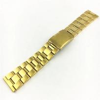 Nerūdijančio plieno laikrodžio dirželis 18mm 20mm 22mm 24mm 26mm 28mm 30mm sulankstomas sagties dirželis Vyriški pakaitiniai laikrodžio apyrankės priedai Gold  16mm beige