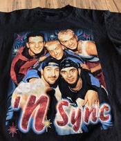 Vintage NSYNC Rap Tee T-Shirt Men's Shirt S-234XL Unisex T-Shirt S brown