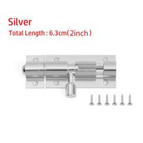 2-8  Heavy Duty Large Garden Gate Shed Sliding Door Tower Bolt Latch Catch Home Hardware Black and Silver