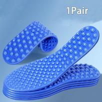 1Pair Finger pressure board Massage Insole Relieve foot fatigue Shoes Insoles Men Woman Soft Sports Casual Shoe Pads EU43-44 mėlyna