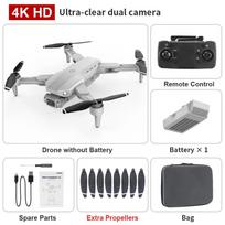 Naujas L900 Pro GPS dronas 4K Professional HD dviguba kamera 5G Wifi fotografija be šepetėlių sulankstomas keturkopterio RC atstumas 1,2 km drono žaislas 1 battery balta