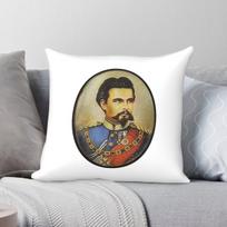Ludwig II Of Bavaria Square Pillowcase Polyester Linen Velvet Printed Zip Decor Throw Pillow Case Bed Cushion Cover 30X30CM black