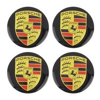 4 VNT. 56 mm Automobilio Ratlankio Centrinio Dangtelio Emblemos Lipdukai Porsche Panamera Spyder Carrera Macan Boxster Cayman Cayenne 911 718 991