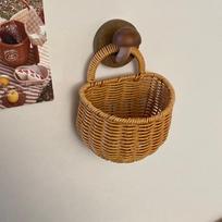 Rankomis austas boho sieninis krepšys Rustic pakabinamas laikymo sprendimas virtuvei Imbieras S brown