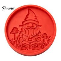 Concrete Casting Molds for Walkways Stepping Stone Mold, Plastic Sunflower/Butterfly/Bee/Pumpkin/Snowflake/Mushroom/Fairy Paver Molds, Reusable G red