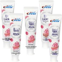 Crest Dual-Color Lock White Toothpaste white