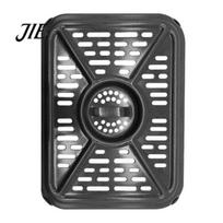 Air Fryer Cooking Rack Accessories Grill Pan, Nonstick Durable Aluminum Grease Tray, with Rubber Crisper Plate for Dual Zone Pad, Heat Circulation 1pc black