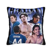 Vintage Garrett Graham Off Campus Poster Pillow Case  Cute Funny Pillow Cover Comfy Pillowcases For Sofa Home Decor 30X30CM