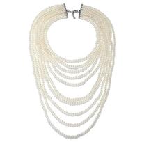 Multi-layer Pearls Collar Neck Chain Sexy Necklace Vintage Collar Neck Jewelry Elegant Pearls Necklace Shoulder Chain 1