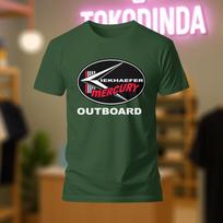 MERCURY OUTBOARD KIEKHAEFER logotipas Marškinėliai Juokingi Pagaminta JAV S-5XL Unisex Marškinėliai XL black
