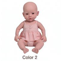 47cm Full Silicone Reborn Baby Doll for Girls Soft Realistic Body 3.2KG Children's Toy Gift Collectible Bebe beige