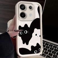 Lovely Cat Phone Case for Xiaomi Redmi Note 13 12 Pro Plus 4G 5G 13C 12C Turbo 11 11S 10 10S 9 10A 10C 9C A2 A1 Dustproof Cover Redmi Note 13 Pro 4G