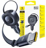 Automobilinis įkroviklis Baseus PrimeTrip VR2, 2 x USB Type C, juoda sp., 60 W