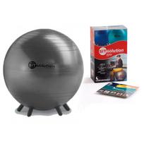 Gimnastikos kamuolys Pezzi SITsolution Maxafe, juoda sp., 75 cm