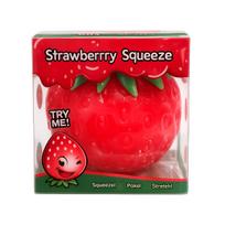 Sensorinis spaudomas žaislas Strawberry Squeeze, 6 cm, raudona sp.