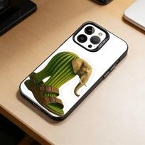 Tung Sahur Tralalero Tralala -lala telefono dėklas, skirtas iPhone 17,16,15,14,13,12,11 Plus,Pro Max,XS, Spalvingas Sidabrinis Juodas Dangtelis iPhone16e black