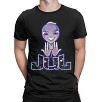 JULs Rap T-Shirt Summer  Leisure T-Shirts Man Cotton O Neck Oversize Top Tees Short Sleeves Y2K Fun Tops S įvairiaspalvis