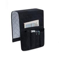 Large Capacity Sofa Armrest Organizer Space Saving Non-Slip Bedside Storage Bags with 5 Pockets Bed Storage Pocket Bag Cellphone juoda
