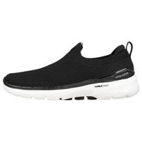 Skechers Go Walk 6 Fabric Slip-On Shock Absorbing Durable Low-Top Casual Shoes Women sneakers Black 124530-BKW 39 black