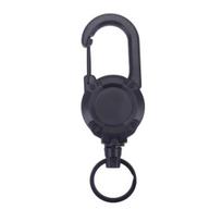 Yousheng 1/8Pcs Retractable Keychain with Steel Wire Rope Carabiner Badge Reel Holder Clip Key Ring Heavy Duty Outdoor Camping Climbing Anti-lost juoda