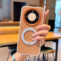For Huawei Honor Magic 8 Lite Case Luxury cloth Ring Stand Magnetic MagSafe Protective Back Cover For Magic 8 7 Lite 8Pro Shell HONOR Magic8 Lite chaki