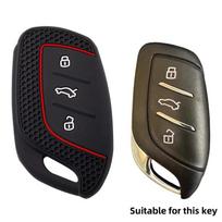 3 Buttons Silicone Remote Key Fob Case Cover Fit For Mg 4 Mg4 Ev Mg Hs Gt Zs Ev Zx Mg5 Mg6 Fit For Roewe Rx3 Rx5 Rx8 Erx5 I6 I5 black