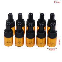 10 vnt eterinio aliejaus lašintuvai stikliniai buteliukai 1 ml 2 ml 3 ml 5 ml augalinio aliejaus esencijos B black