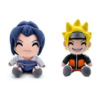 Naruto Sitting Naruto Sasuke Plush Toy Doll, Manga Cartoon Figure, Soft Cute, Gift Collection Essential 25cm