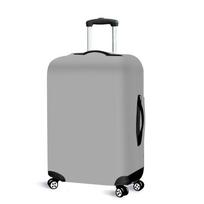 Printed Elastic Suitcase Cover: Thickened Protective Luggage & Trolley Dust Cover for Travel 18-21 inch(S) gray