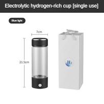 450 ml elektrolitinio vandenilio ir deguonies atskyrimo vandenilio gamybos sveikatos puodelis, supersotintas vandeniliu prisotintas vandens puodelis Single usage (blue light) juoda
