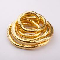 Gold Color Flexible Choker Silver Color Bracelet Bendable Snake Necklace  Jewelry Accessories Gold 1