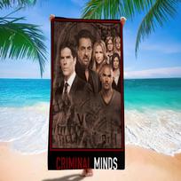 Suspense TV Series C-Criminal M-Minds Anime Beach Swimming Towel Soft Absorbent Washcloth Children's Gifts For Travel Camping W40*H60(CM)