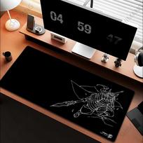 Kurosun The Big Three Large Mouse Pad Samurai Gaming Mousepad Gamer Desktop Decoration Office NonSlip Mouse Mat Keyboard Mat 800x400x2mm brown