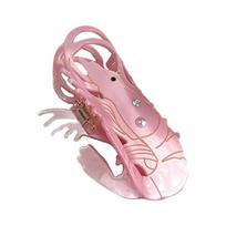 Oversized Lobster Shaped Hair Claw Clip Rhinestones Pearls Accent Women Girls Hair Accessories Fashion Hairgrip rožinė