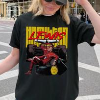 Vasarinis Lewis Hamilton 44 lenktynių marškinėlis Unisex Medvilniniai drabužiai Madingas Oversize trumpomis rankovėmis viršus Unisex Gatvės stilius M brown