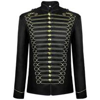 Vyriškas Helovino Viduramžių Gotikinis Steampunk Būgnininko Kostiumas - Retro Stilius XL
