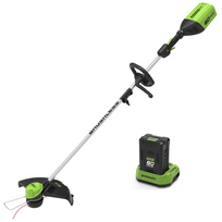 STYGINĖ ŽOLIAPJOVĖ 60V 2.4mm gd60ltk2 (su 2Ah akumuliatoriumi ir krovikliu)